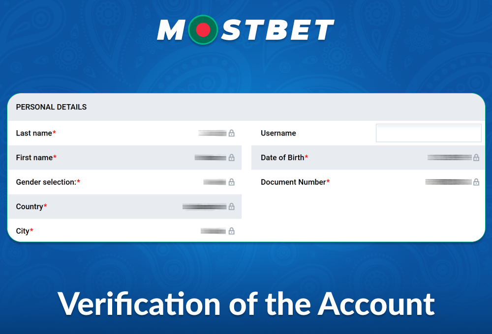 Confirm Mostbet BD player profile