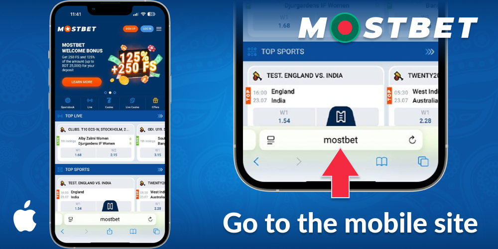 Visit mobile website Mostbet BD