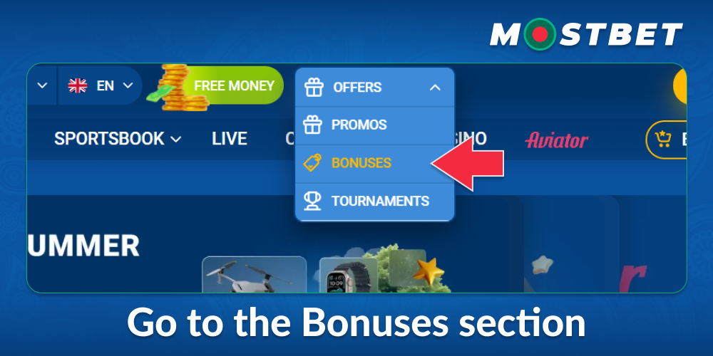 Go to the Mostbet BD Bonuses Section