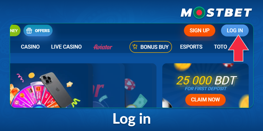 Log in to Mostbet Bangladesh